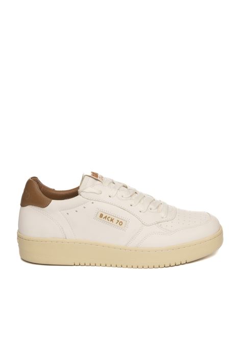 White/tan slam sneaker BACK 70 | SLAMUEV8-WHT/CUOIO